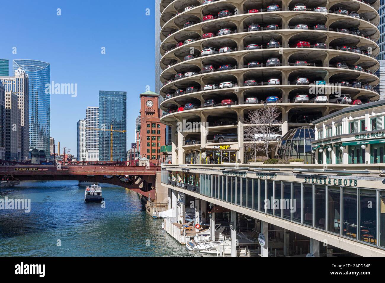 Parking garage marina city chicago hi-res stock photography and images -  Alamy