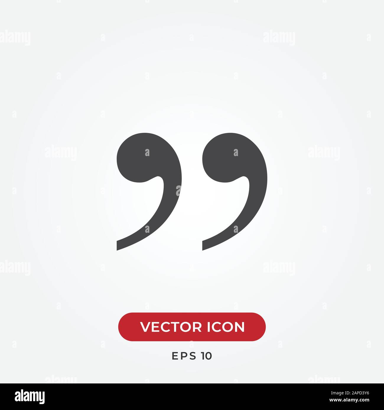 Quote vector icon in modern design style for web site and mobile app ...