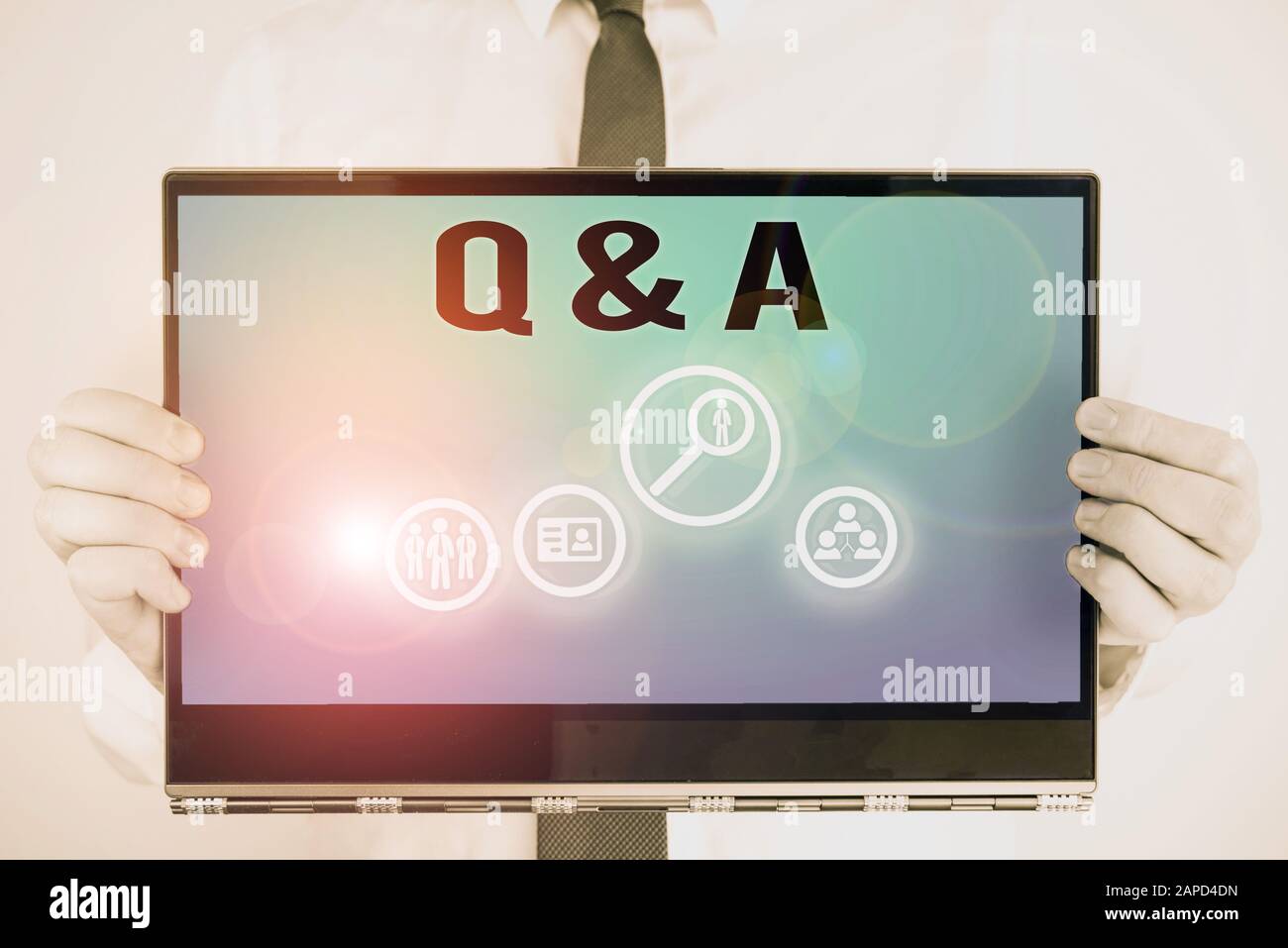Conceptual hand writing showing Q And A. Concept meaning defined as ...