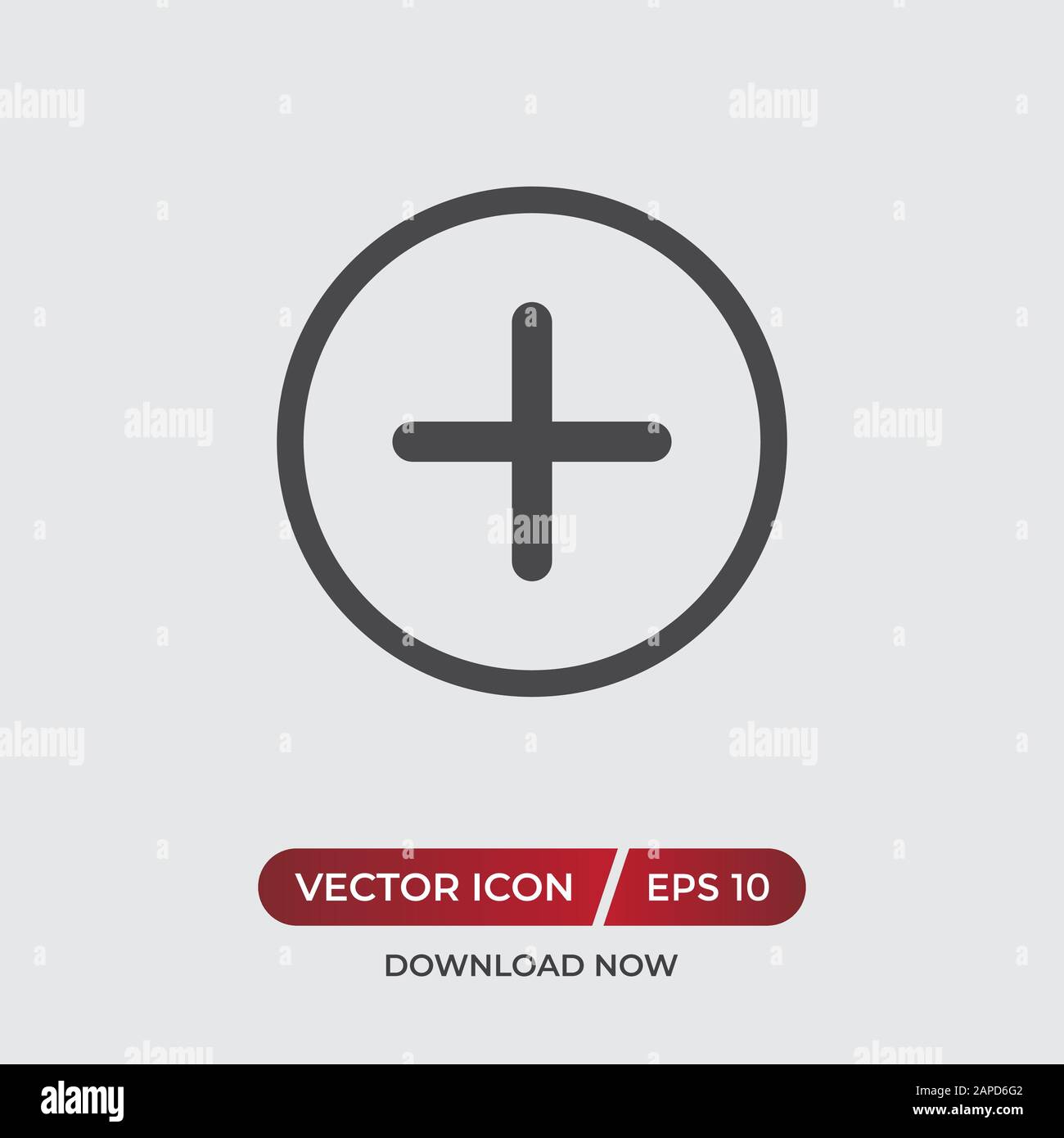 Plus vector icon, add symbol in modern design style for web site and ...