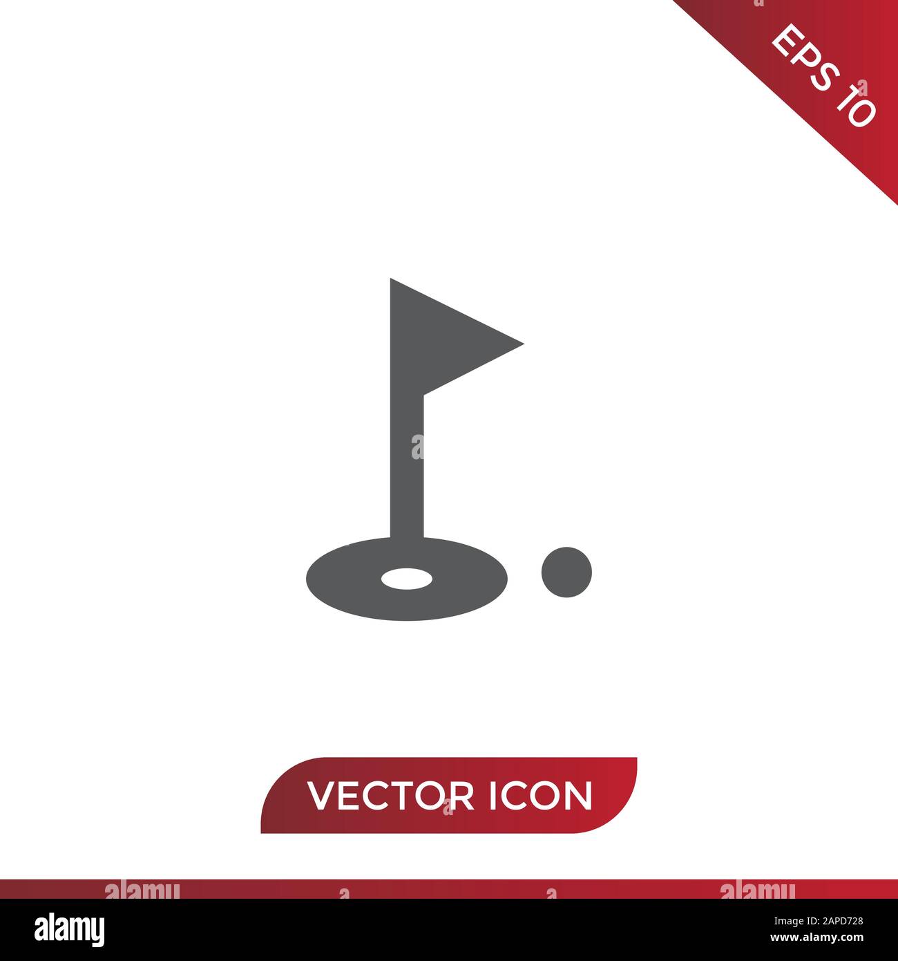 Golf vector icon Stock Vector
