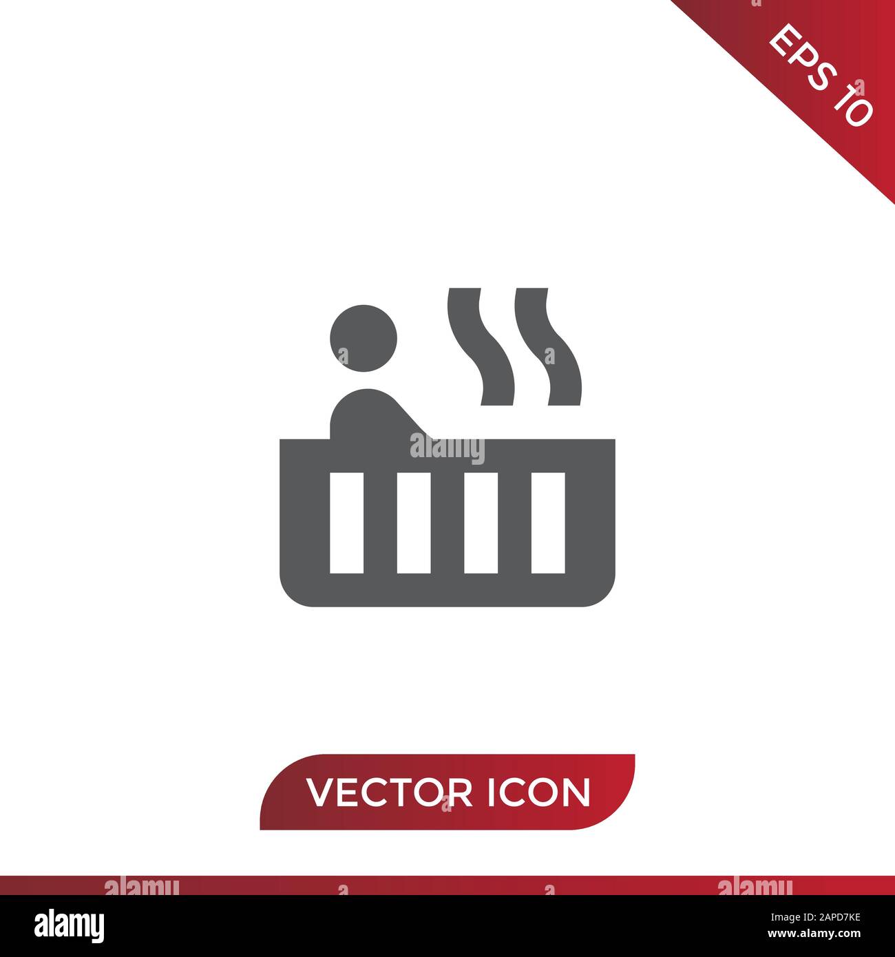 Bathtub vector icon Stock Vector Image & Art - Alamy