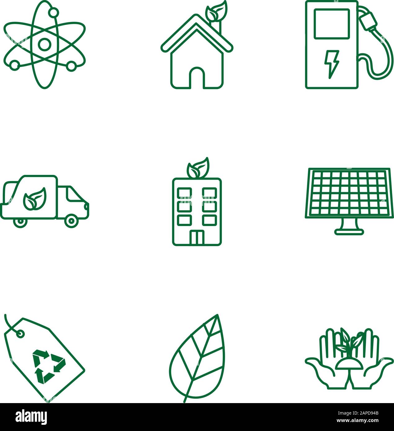 Isolated ecology and recycle icon set vector design Stock Vector Image ...