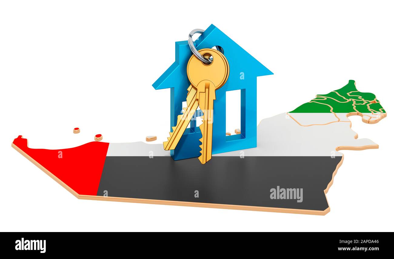 Real estate in the United Arab Emirates concept. Property for sale