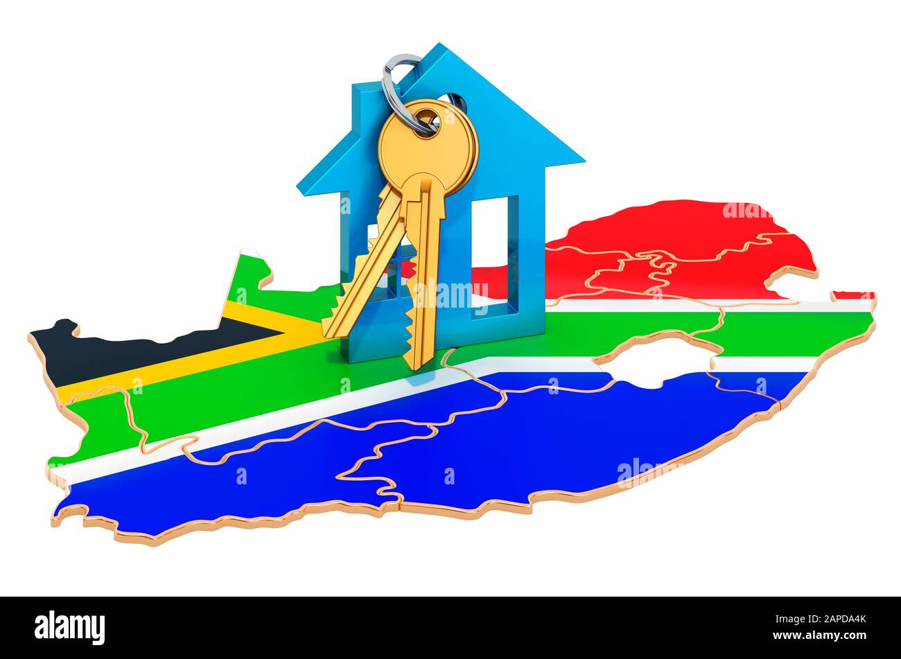 Real estate in South Africa concept. Property for sale, rent or