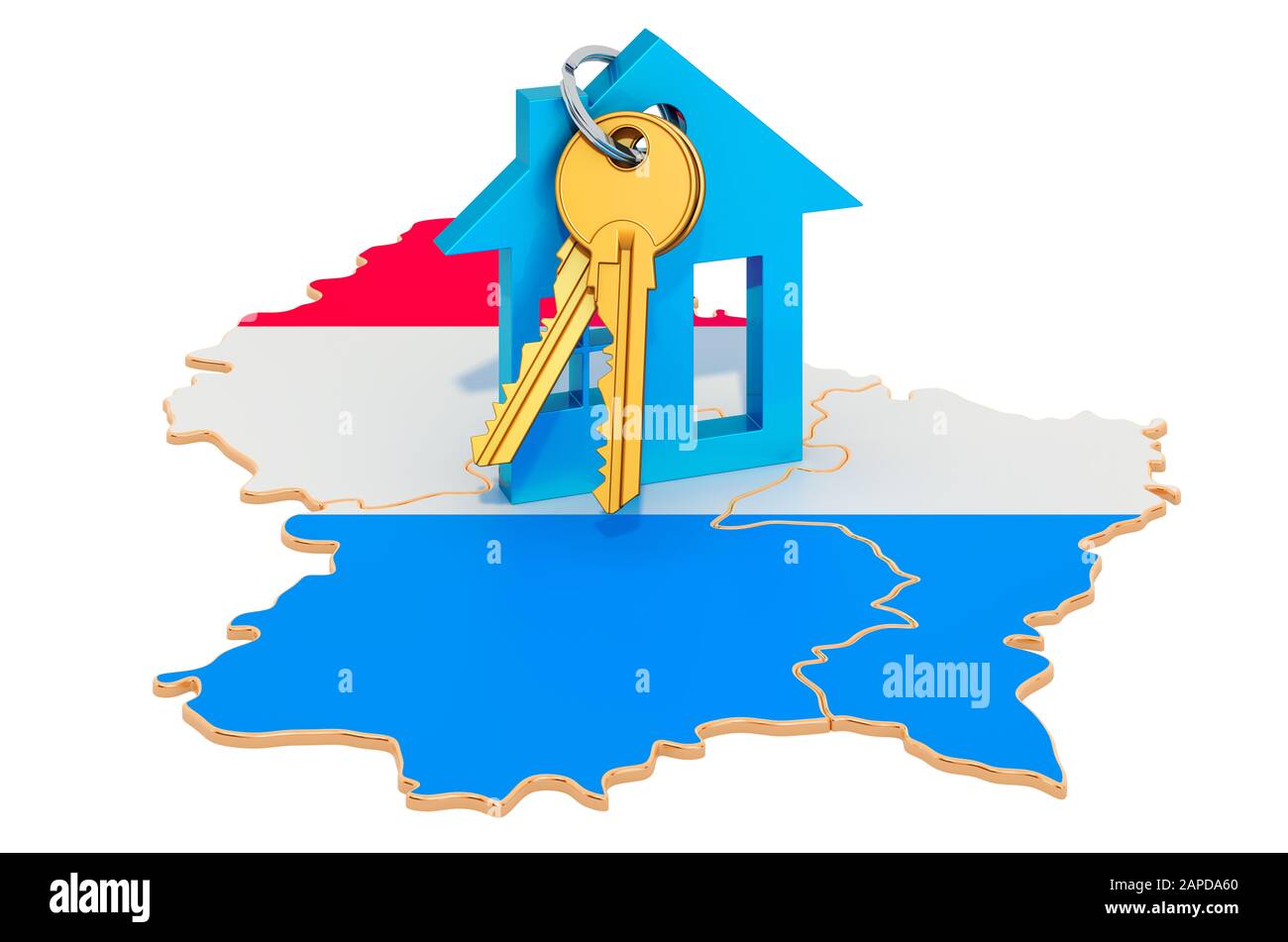 Real estate in Luxembourg concept. Property for sale, rent or mortgage