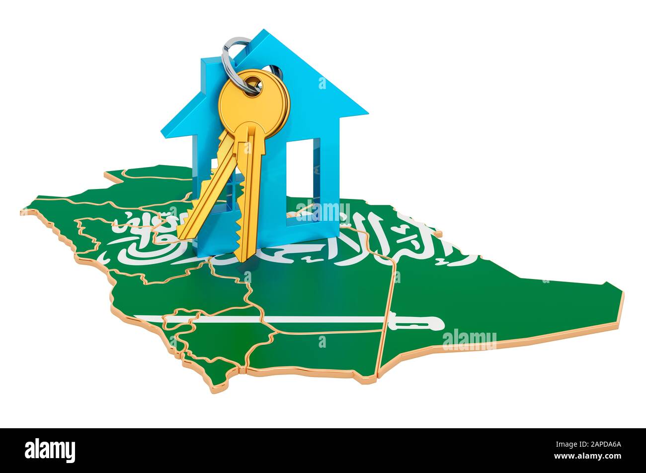 Real estate in Saudi Arabia concept. Property for sale, rent or