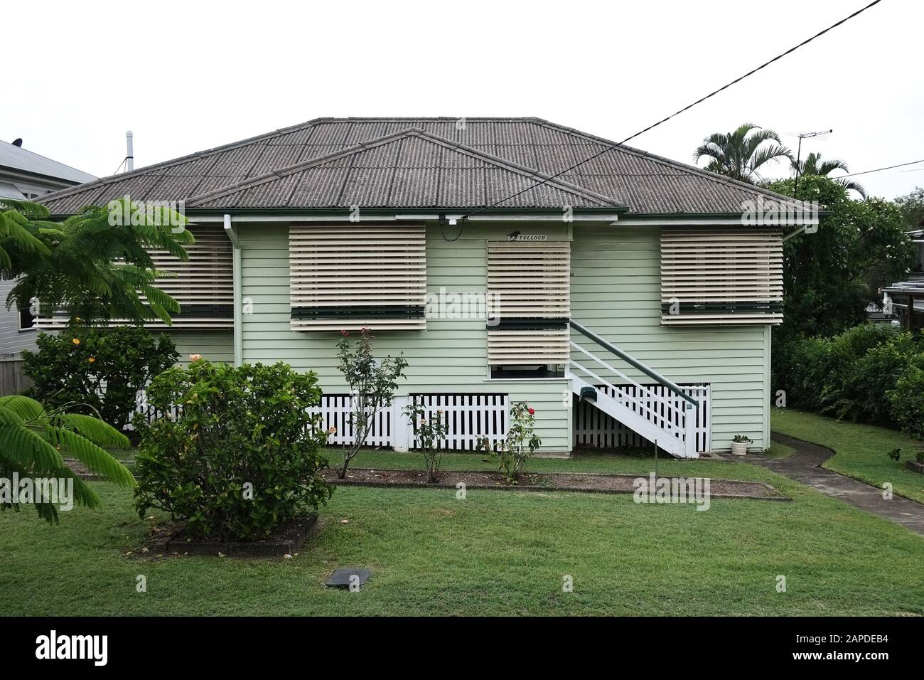 Tulloch - a post-war workers houses in Camp Hill, Brisbane Stock Photo