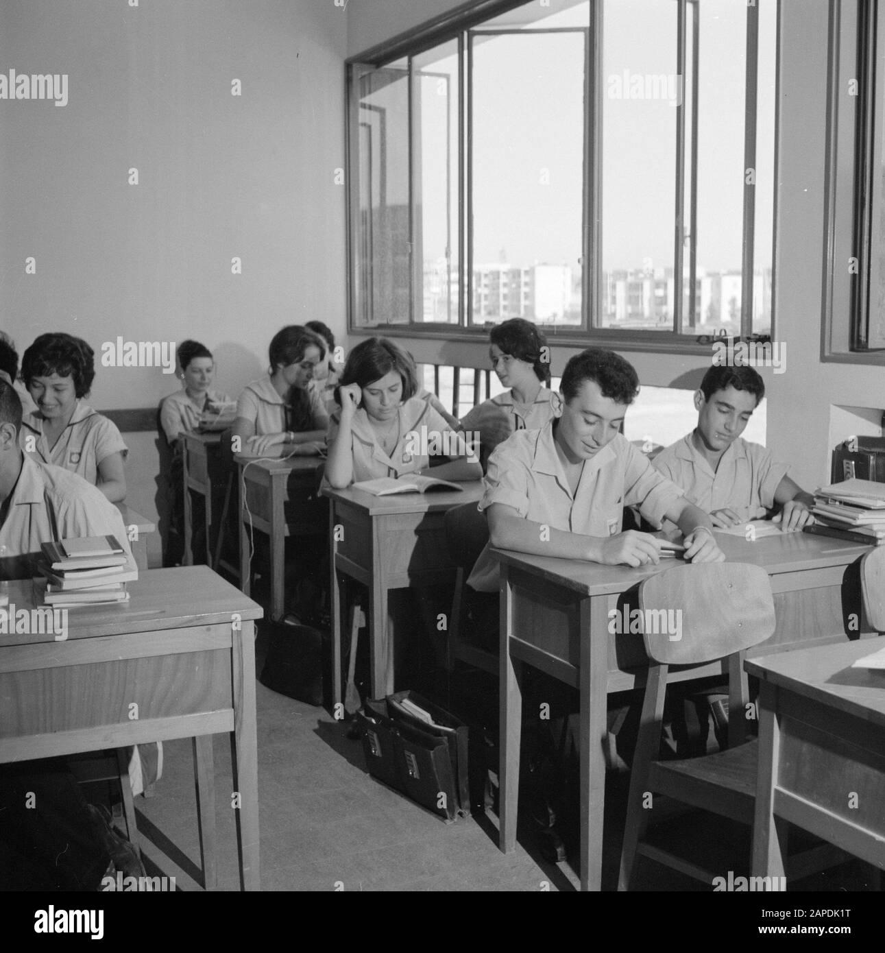 Alliance gymnasium. A class with pupils in school uniform Date 1