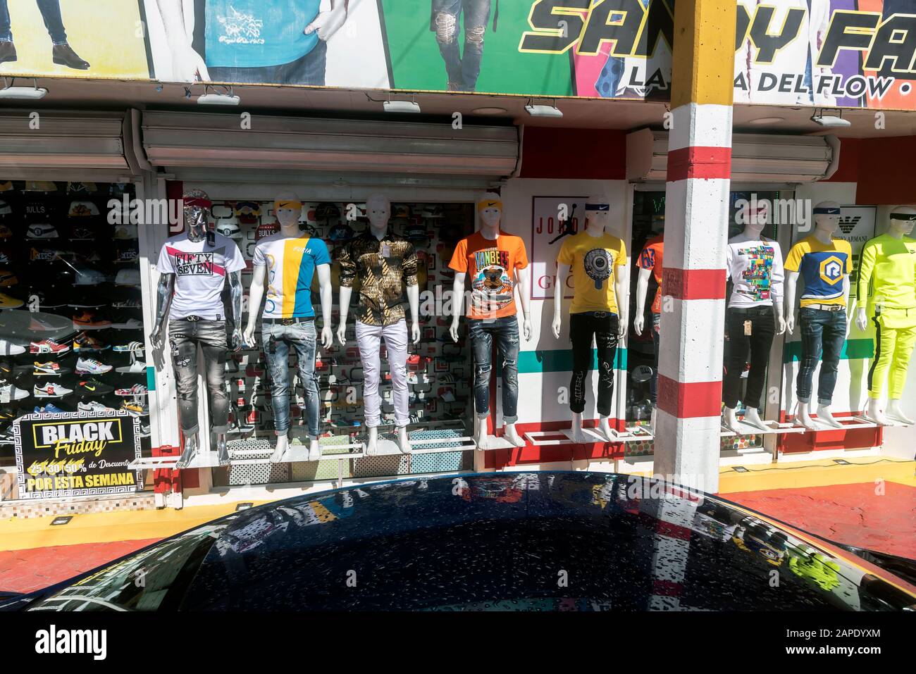Sandy fashion clothing store, dominican republic , Dominican Republic Stock Photo Alamy