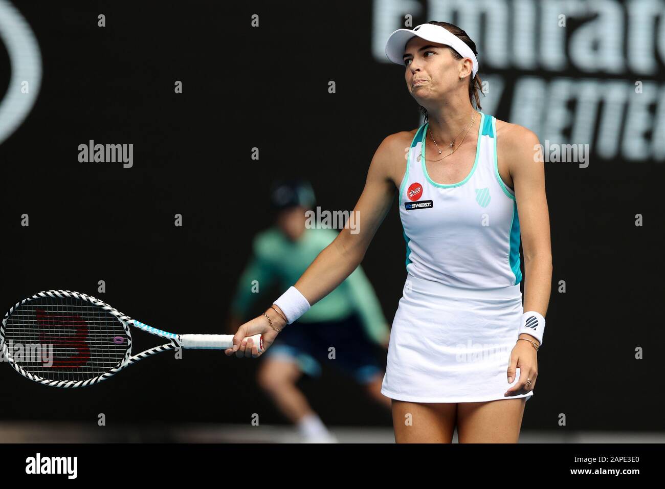 Melbourne, Australia. 23rd Jan, 2020. Ajla Tomljanovic of Australia during  the second round match at the ATP Australian Open 2020 at Melbourne Park,  Melbourne, Australia on 23 January 2020. Photo by Peter