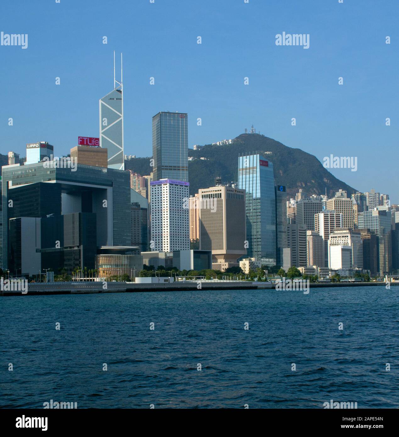 Hong Kong Skyline from Victoria Harbour Stock Photo - Alamy