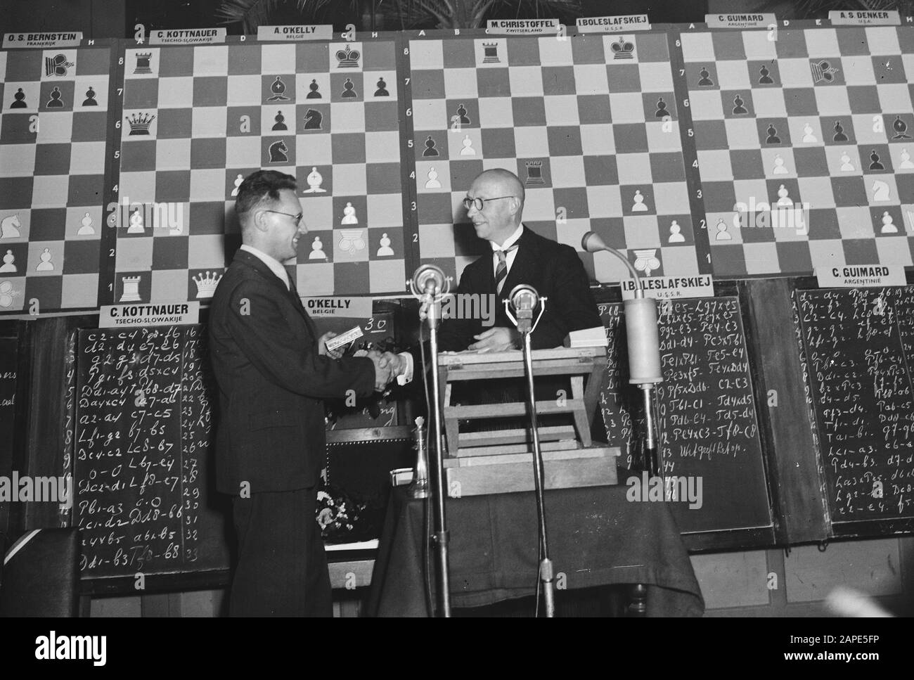 Staunton chess tournament in Groningen (Hotel Frigge); winner Botwinnik