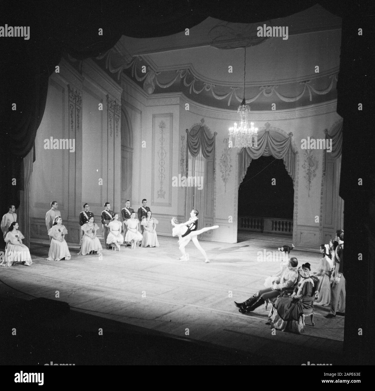 Training of the Royal Danish Ballet Description: Ballet performance of ...