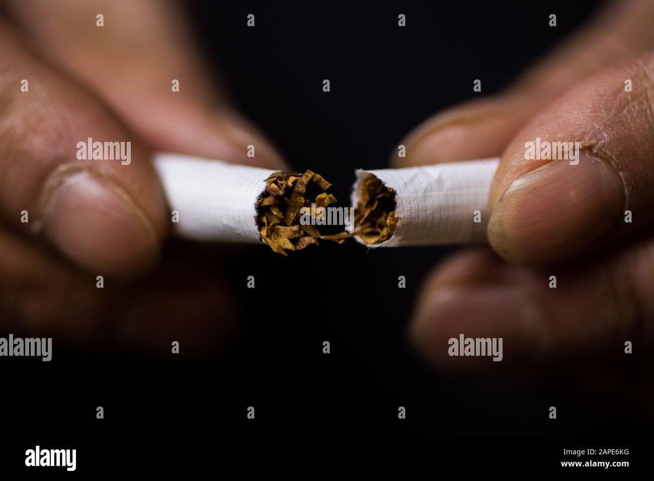 Addiction smoking concept woman hi-res stock photography and images