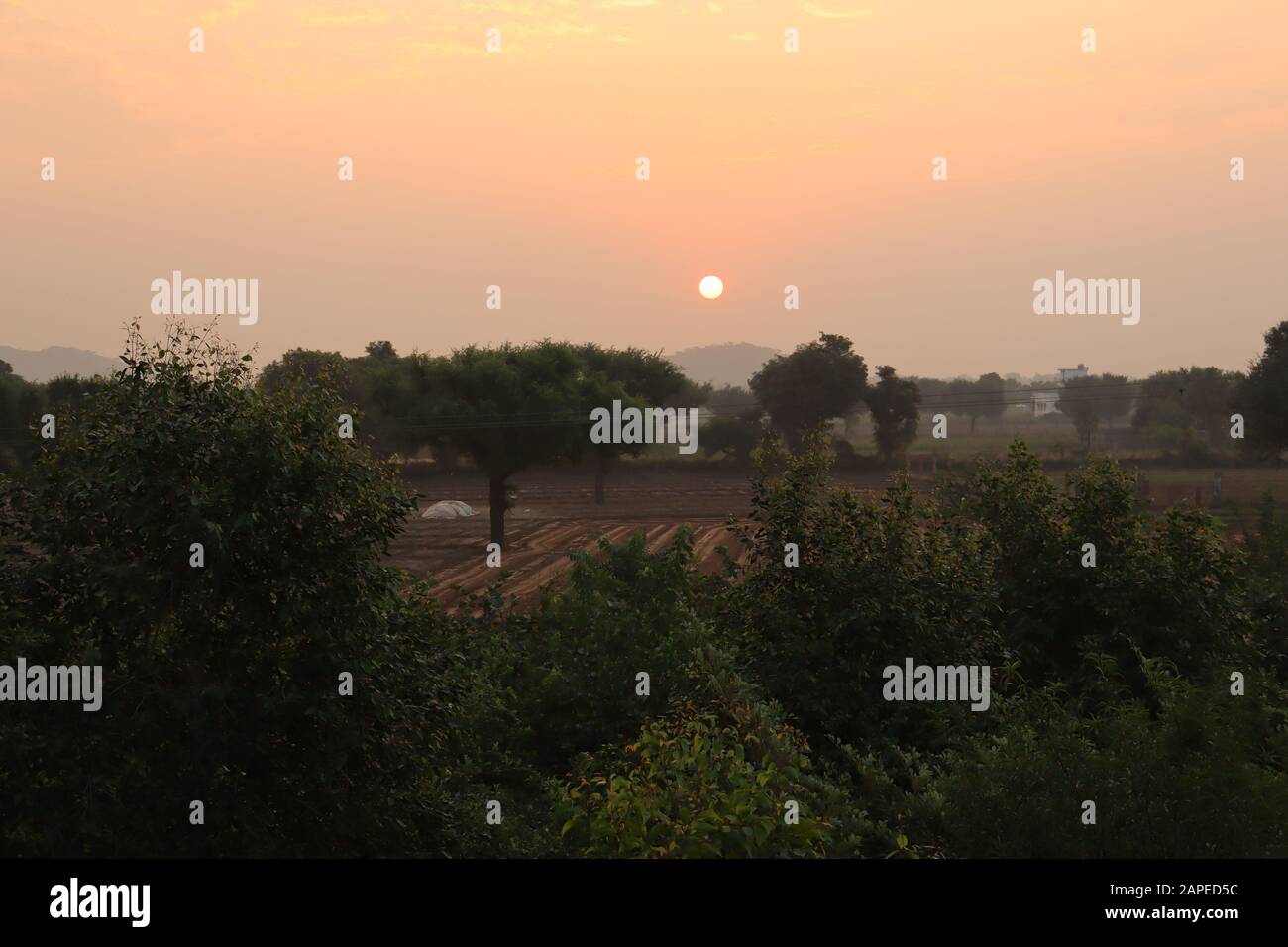 Sunset or sunrise sky panoramic photo cloud color background Stock ...