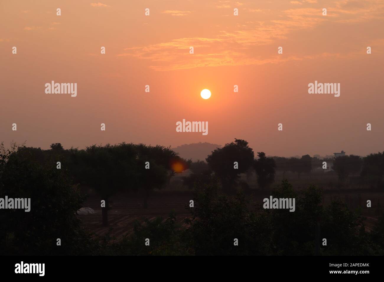 Sunset or sunrise sky panoramic photo cloud color background Stock ...