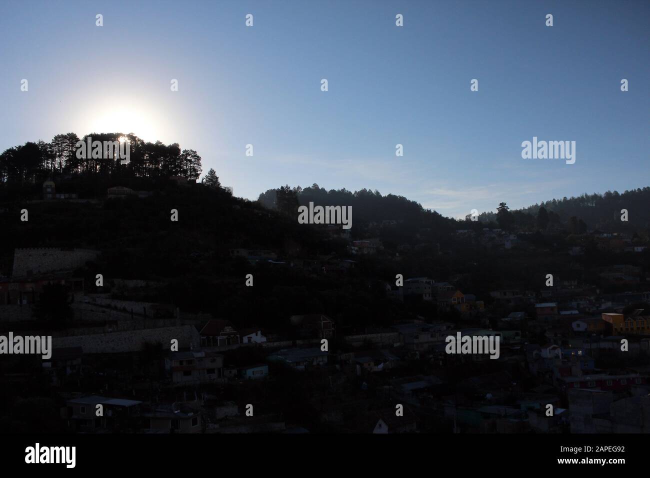 Real del Monte, old miner town in state of Hidalgo, Mexico Stock Photo