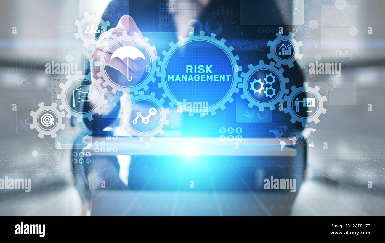 Risk management forecasting evaluation financial business concept on ...
