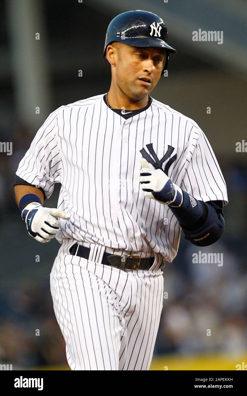 BRONX, NY New York Yankees shortstop Derek Jeter (2) after hitting a solo homerun against the
