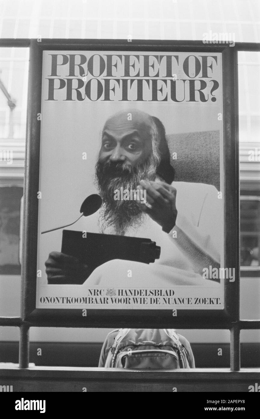 Poster press advertisement Black and White