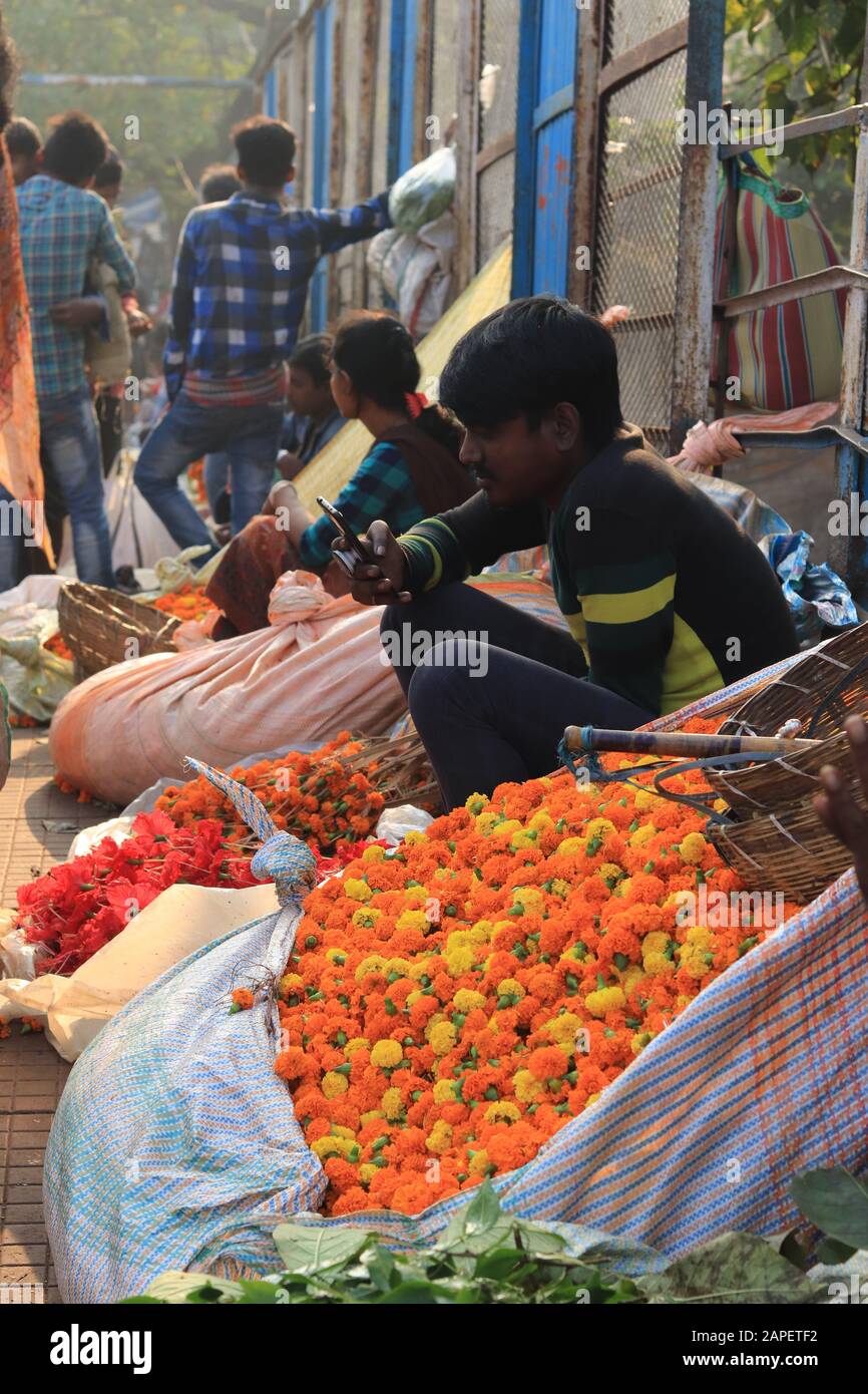 Kolkata wholesale market hires stock photography and images Alamy