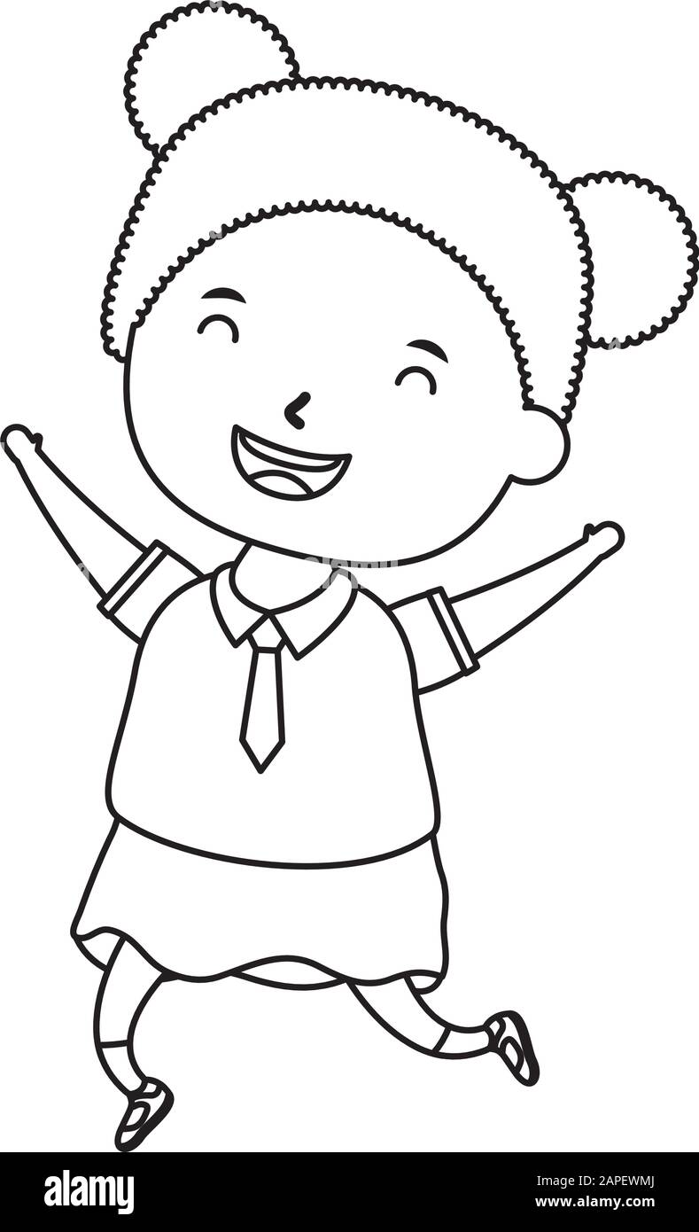 cute little student girl character Stock Vector Image & Art - Alamy