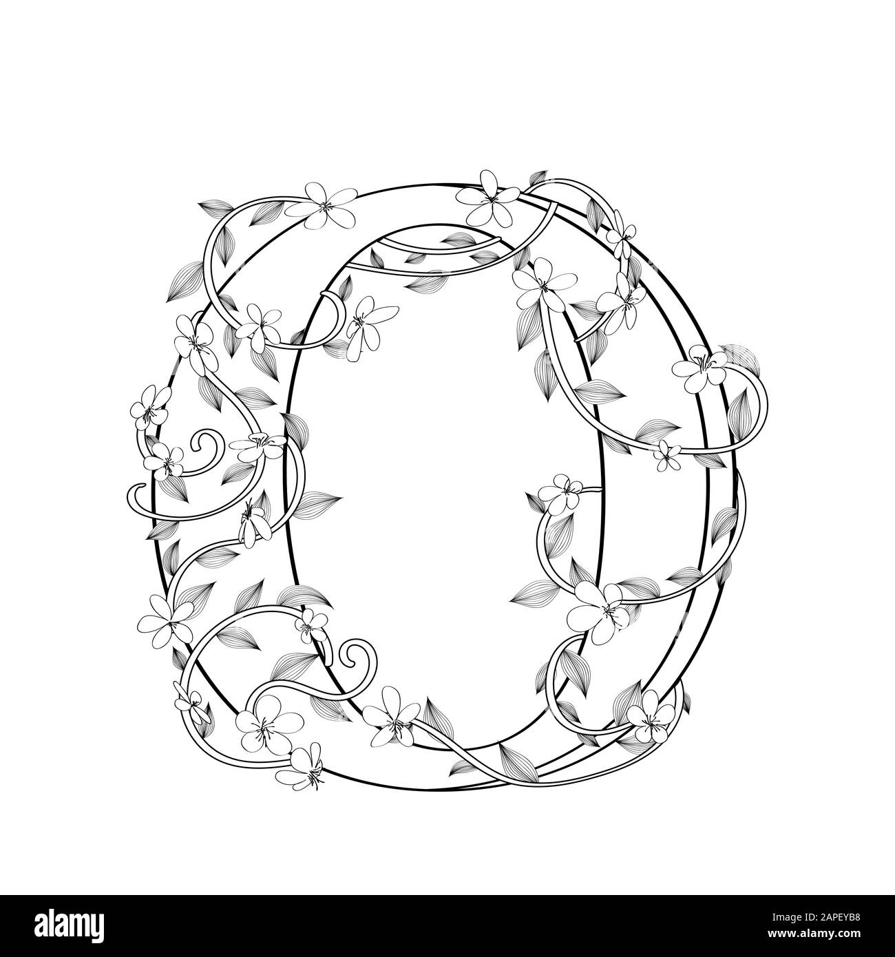 Floral circle frame svg cut, Wreath monogram clip art dxg