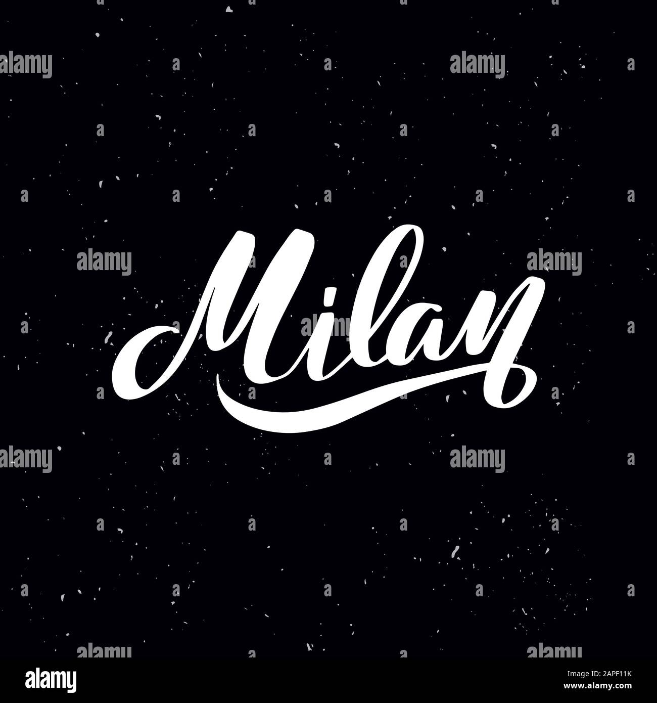 Handwritten calligraphy text, chalk on a blackboard Stock Vector