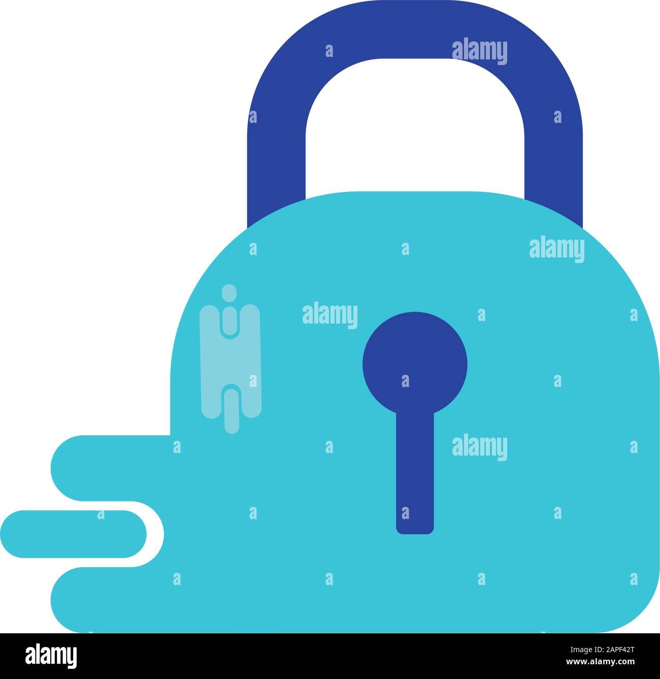 Padlock design of Security lock access door house safe safety and