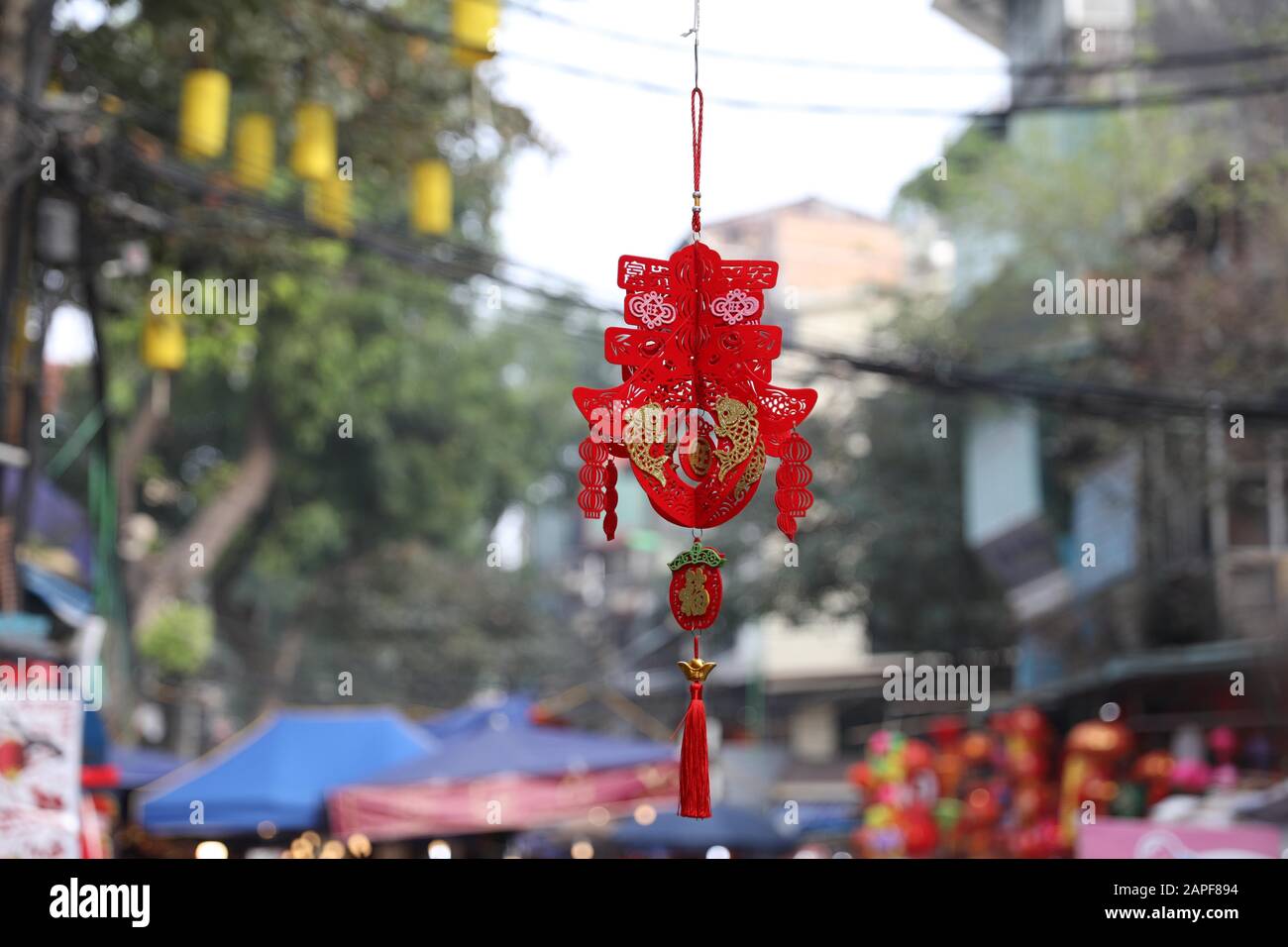 Hanoi Vietnam 21st Jan A Decoration In The Shape Of The Chinese Character Chun Which Means Spring Is Seen At A Shop In Hanoi Capital Of Vietnam Jan 21 The