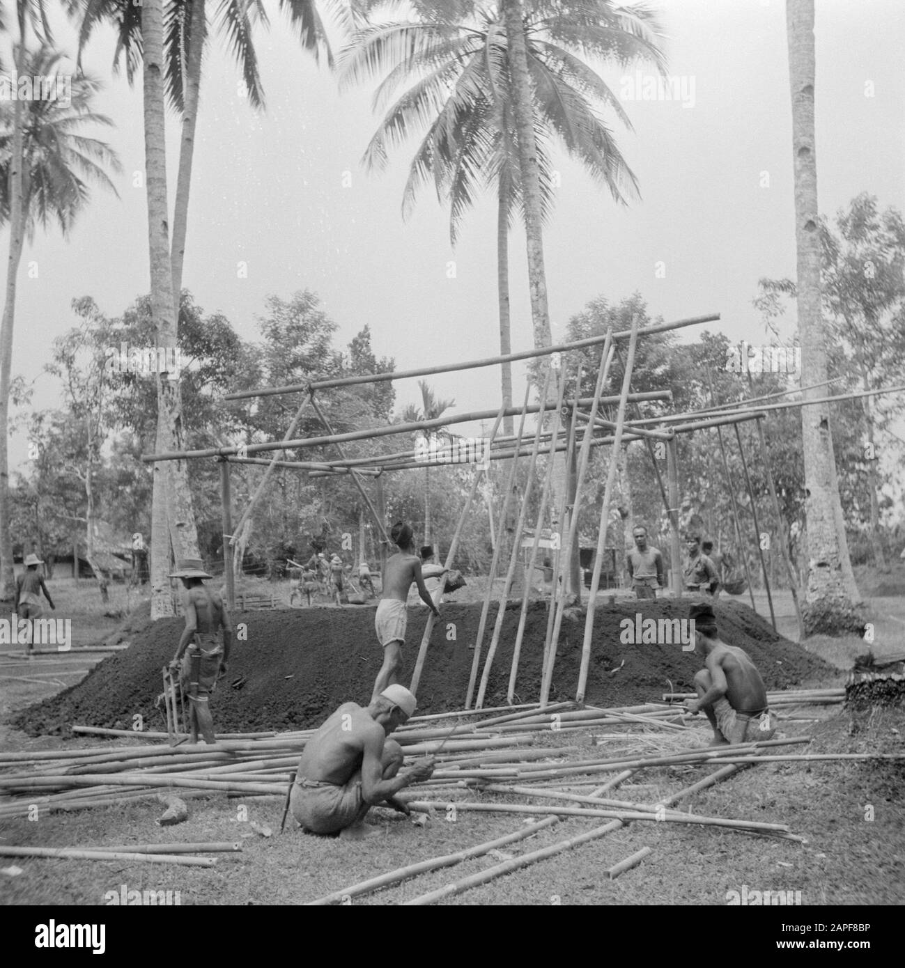 Journey to Indonesia Description Construction of a bamboo house Date