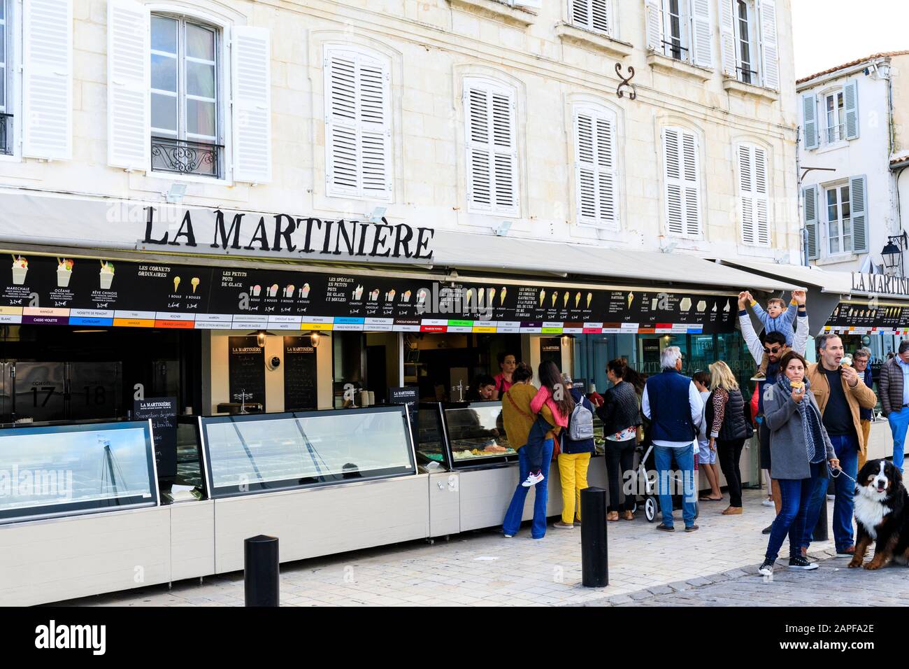 La Martiniere Ice Cream, St Martin de Re, Ile de Re, France Stock Photo -  Alamy