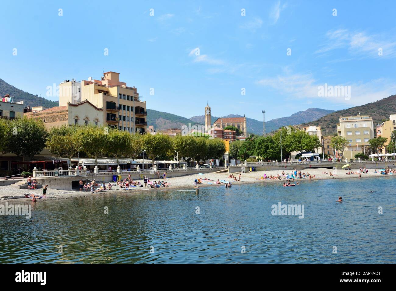 village of Portbou, Girona province, Catalonia, Spain Stock Photo Alamy
