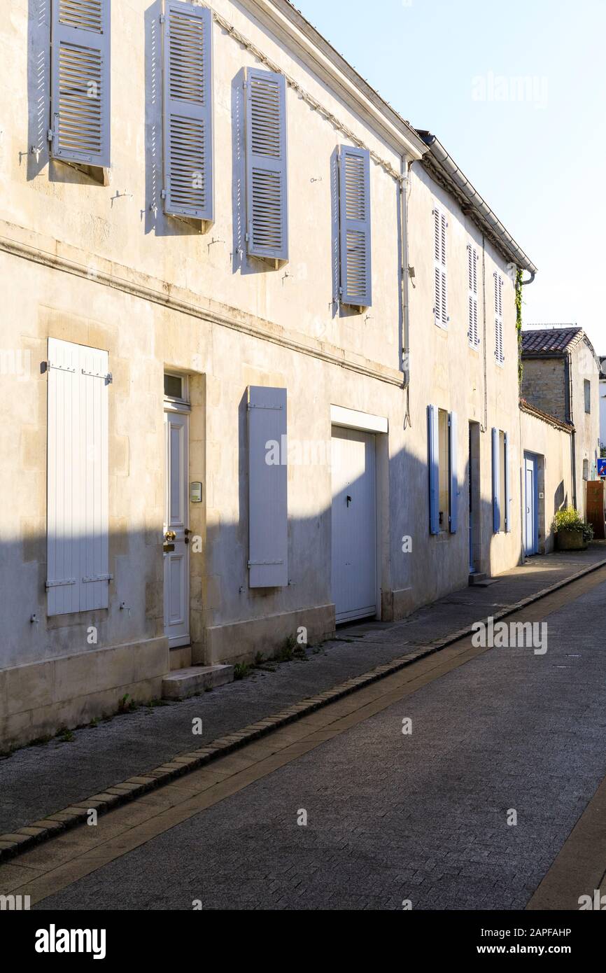 Ile de Re houses, France Stock Photo Alamy