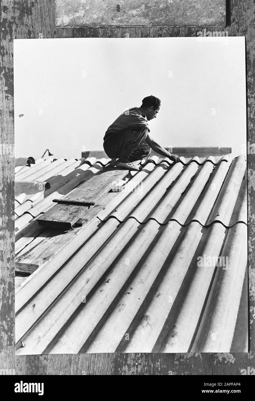 6.5x9 Asbestoscement roof at Nederlandse Coalmine Date October 1951