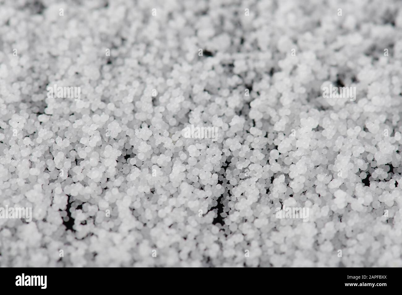 White round balls background macro close up view Stock Photo