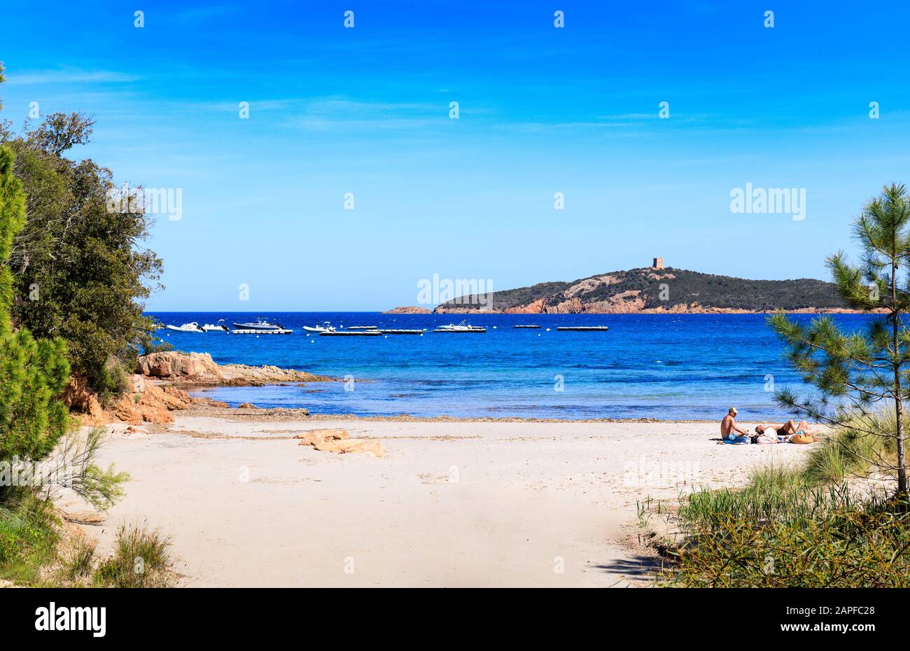 Pinarello Beach, Corsica Stock Photo Alamy