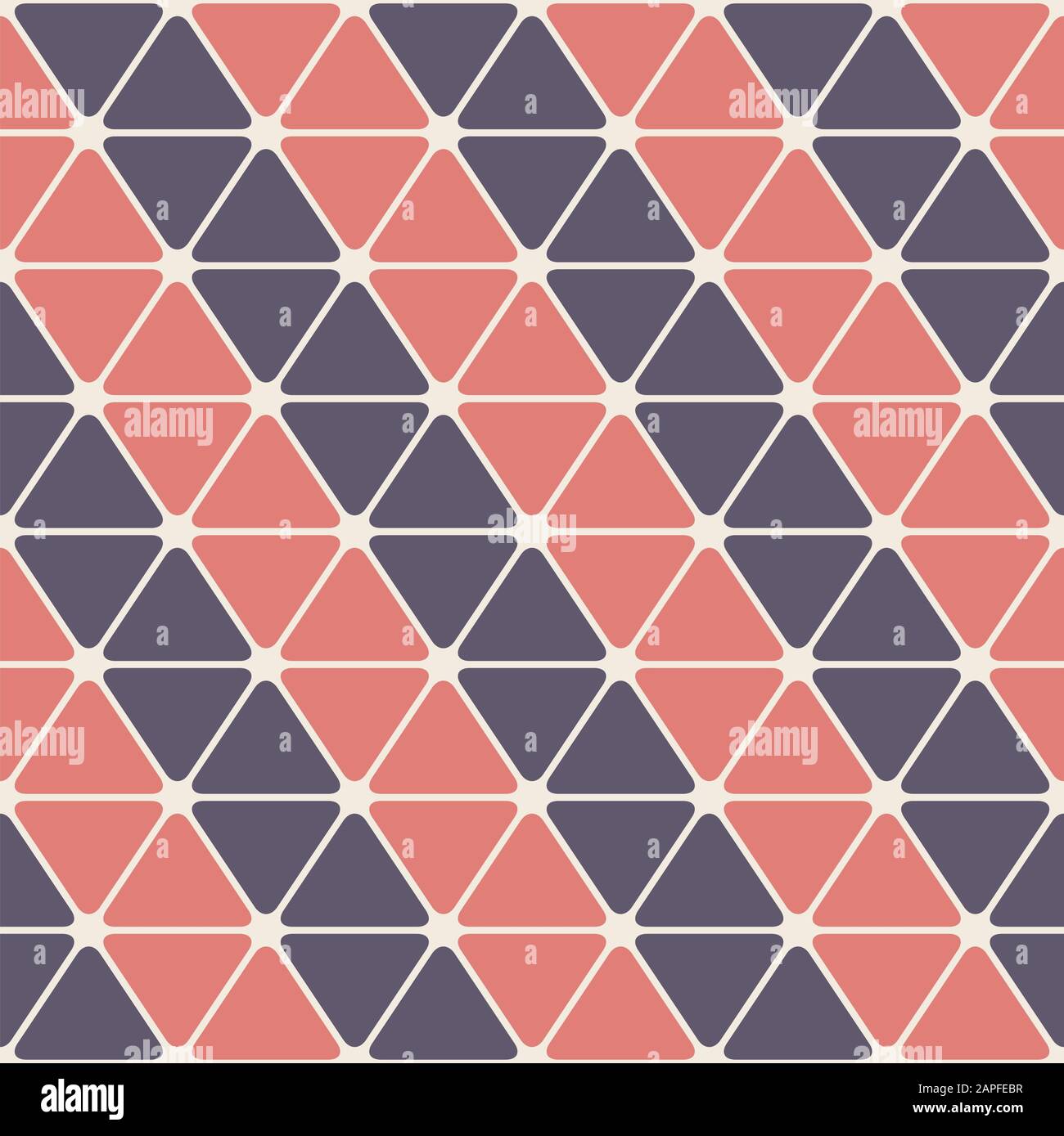 Abstract seamless rounded triangles pattern. Modern stylish geometric ...