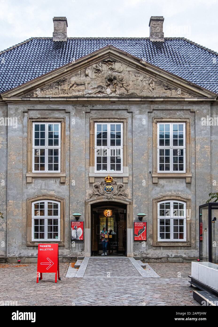 The Danish Museum of Art & Design displays Danish and international design and crafts in former hospital building, Copenhagen Denmark Stock Photo