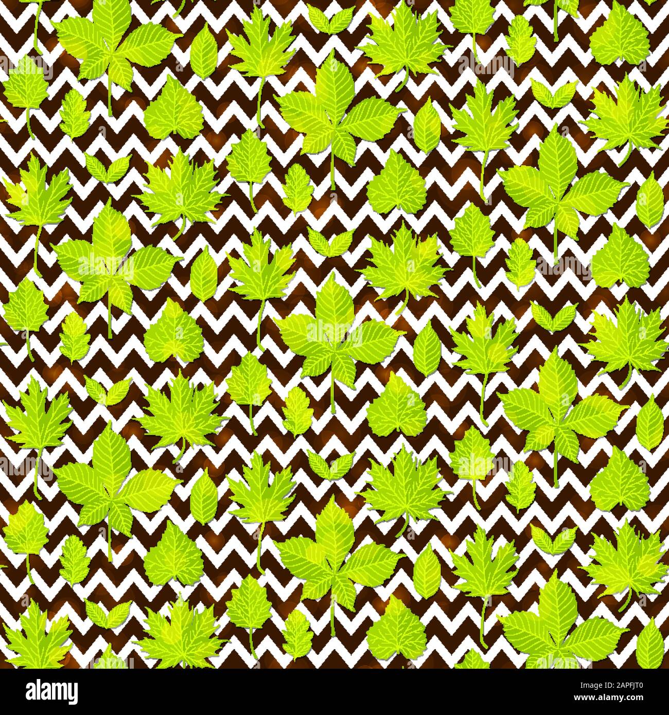 Green leaves seamless pattern background Stock Vector Image & Art - Alamy