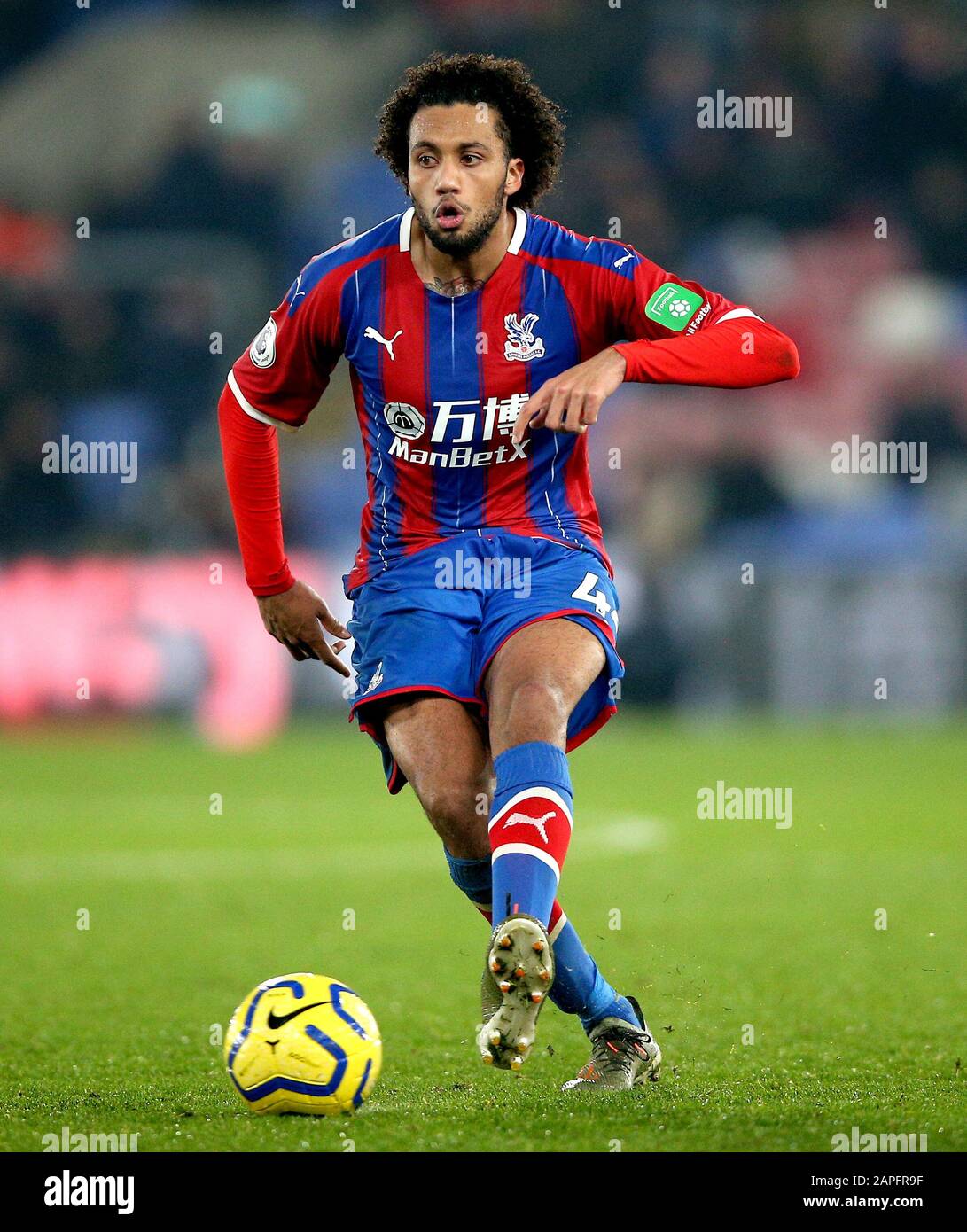 J Riedwals Crystal Palace's Jairo Riedewald in action during the Premier League ...