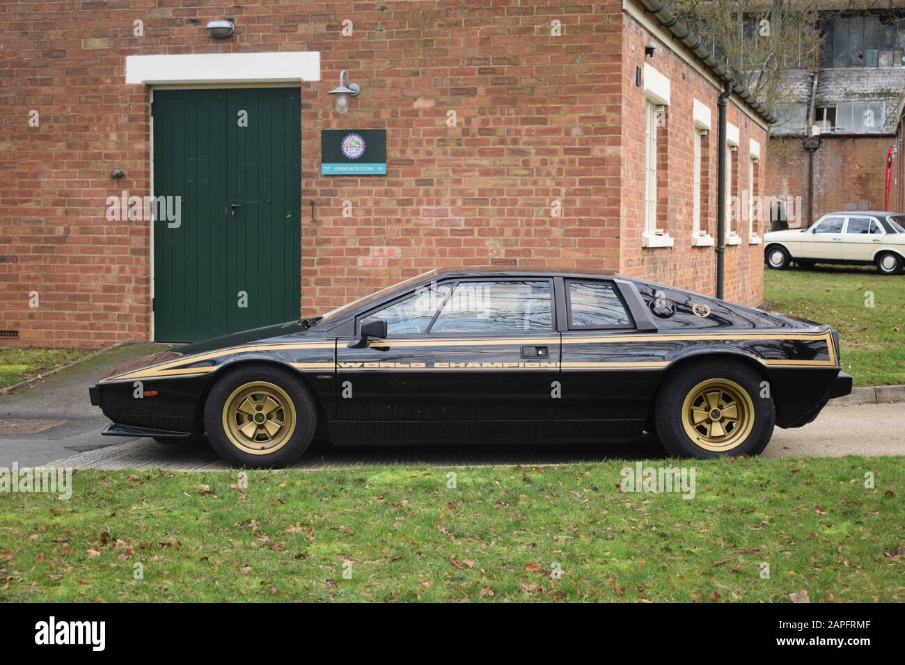 Lotus Esprit sports car in JPS livery side on Stock Photo