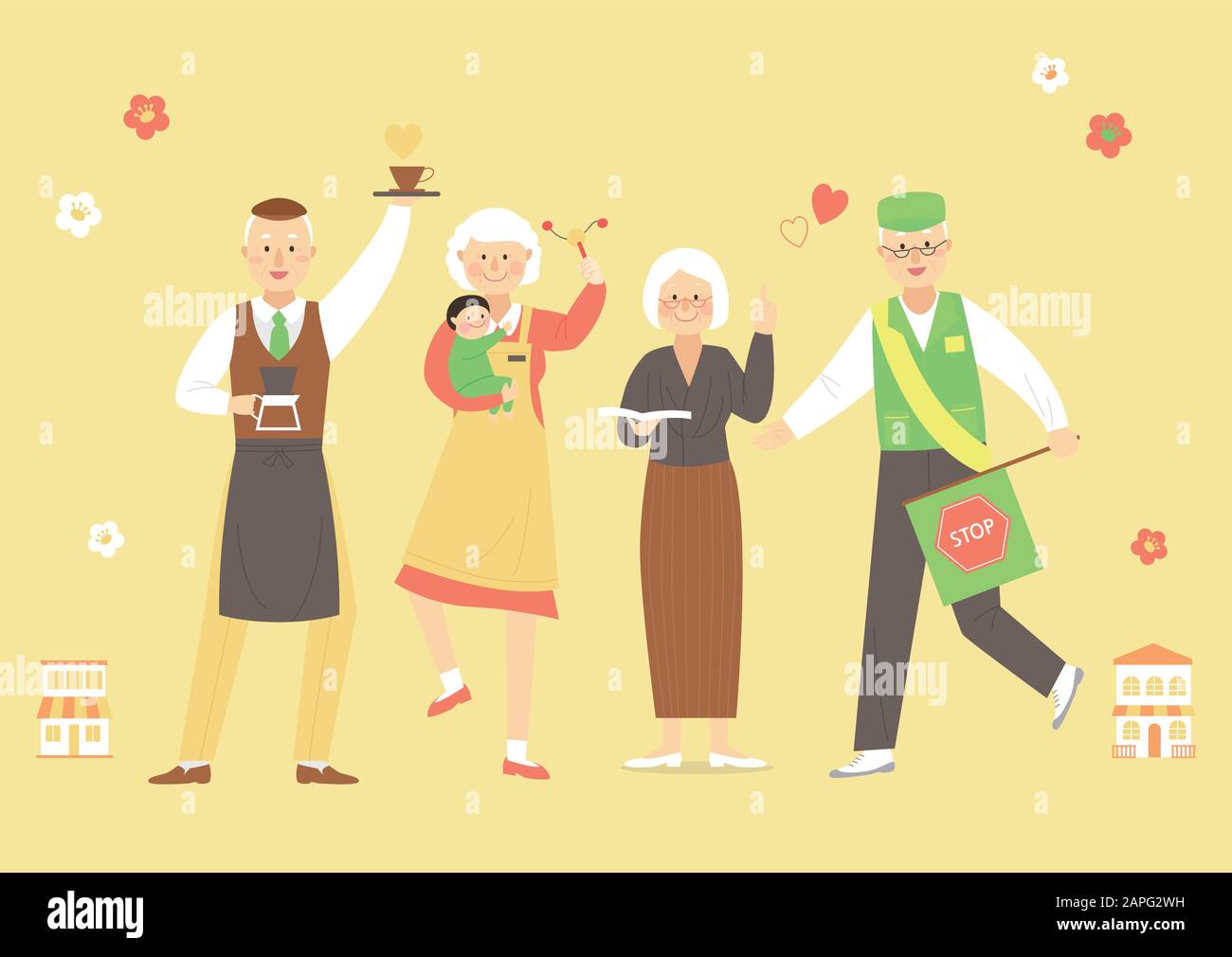 Social welfare building Stock Vector Images - Alamy