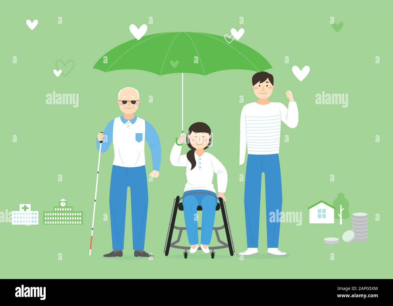 Social welfare building Stock Vector Images - Alamy