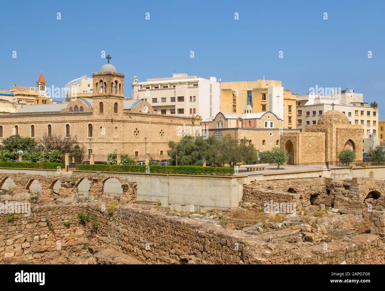 Beirut, Lebanon built on an old preyer corner, the Mohammad AlAmin