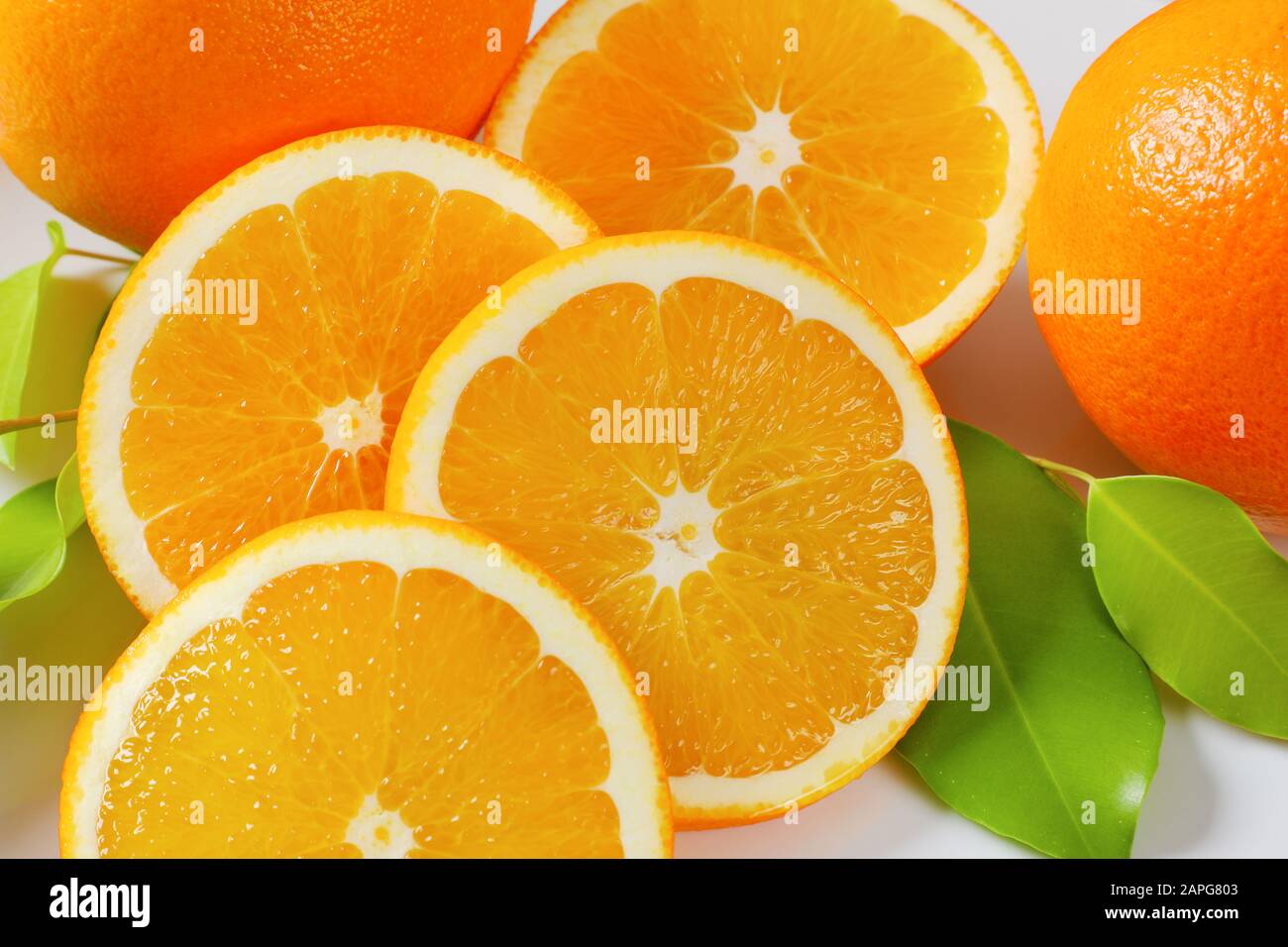 Closeup orange slices hi-res stock photography and images - Alamy