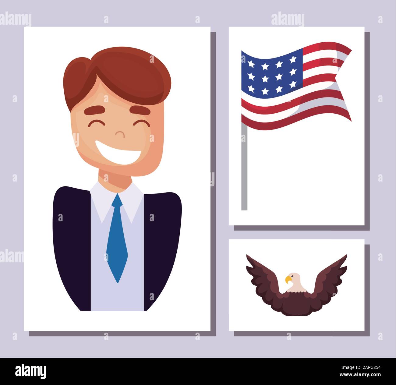 Icon set design, Usa happy presidents day elections united states ...