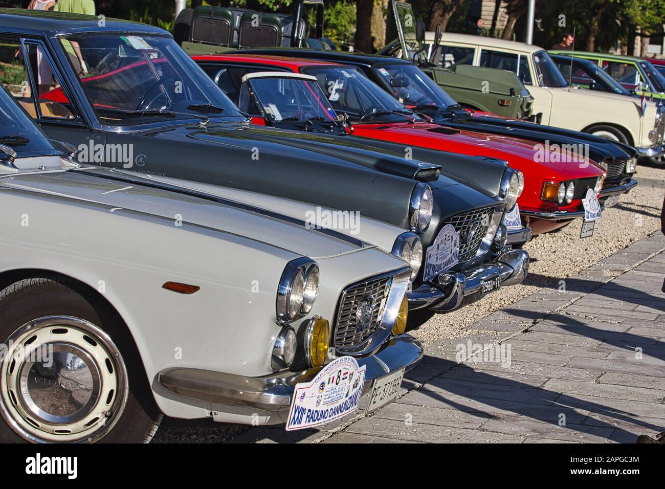ZADAR, CROATIA Aug 16, 2007 Oldtimer cars show in Zadar, Croatia