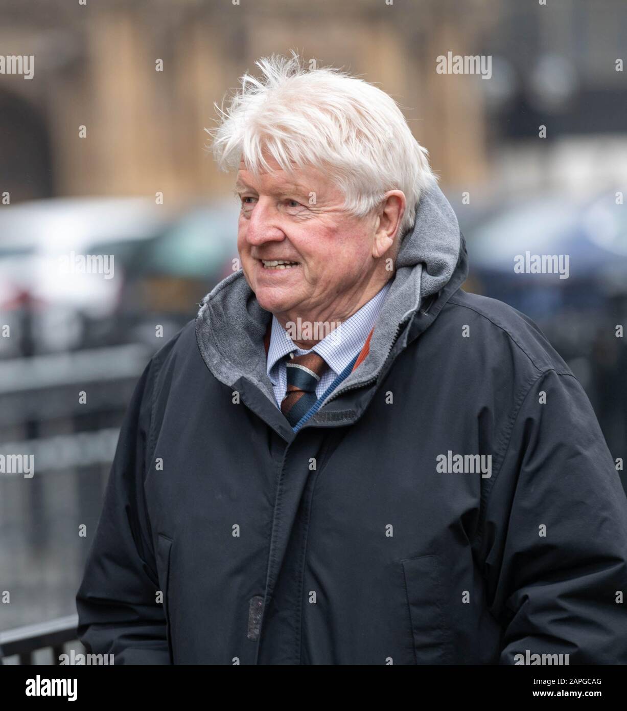 London 22nd Jan. 2020 Stanley Johnson, Father of Boris Johnson MP PC Prime Minister arrives at Parliament for Prime Ministers Questions Credit: Ian Davidson/Alamy Live News Stock Photo